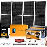 ECO-WORTHY 7.168KWH 800W Solar Panel Kit for RV Off Grid Complete System with 4PCS 200W Solar Panels, 3000W UPS Inverter Char