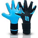 GRIPMODE Aqua Hybrid Goalkeeper Gloves Adult and Child with Griptec® Latex Lining I Suitable in All Weather I Football Goal Protection for Children, Teenagers & Adults I Size 7-11