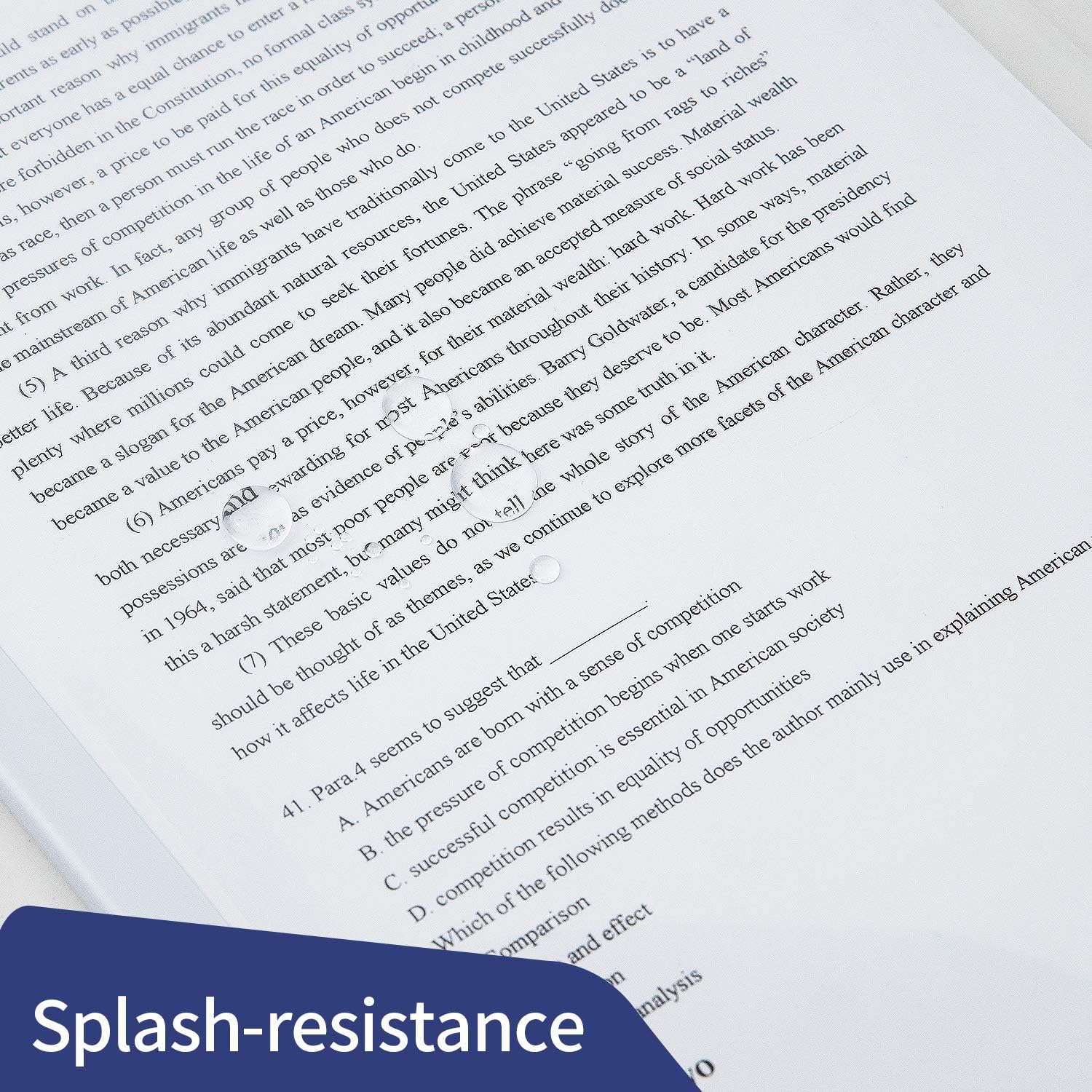 Deli 10 Pack Sliding Bar Clear Report Covers, Transparent Resume Presentation File Folders Organizer Binder for A4 Size Paper, White : Office Products