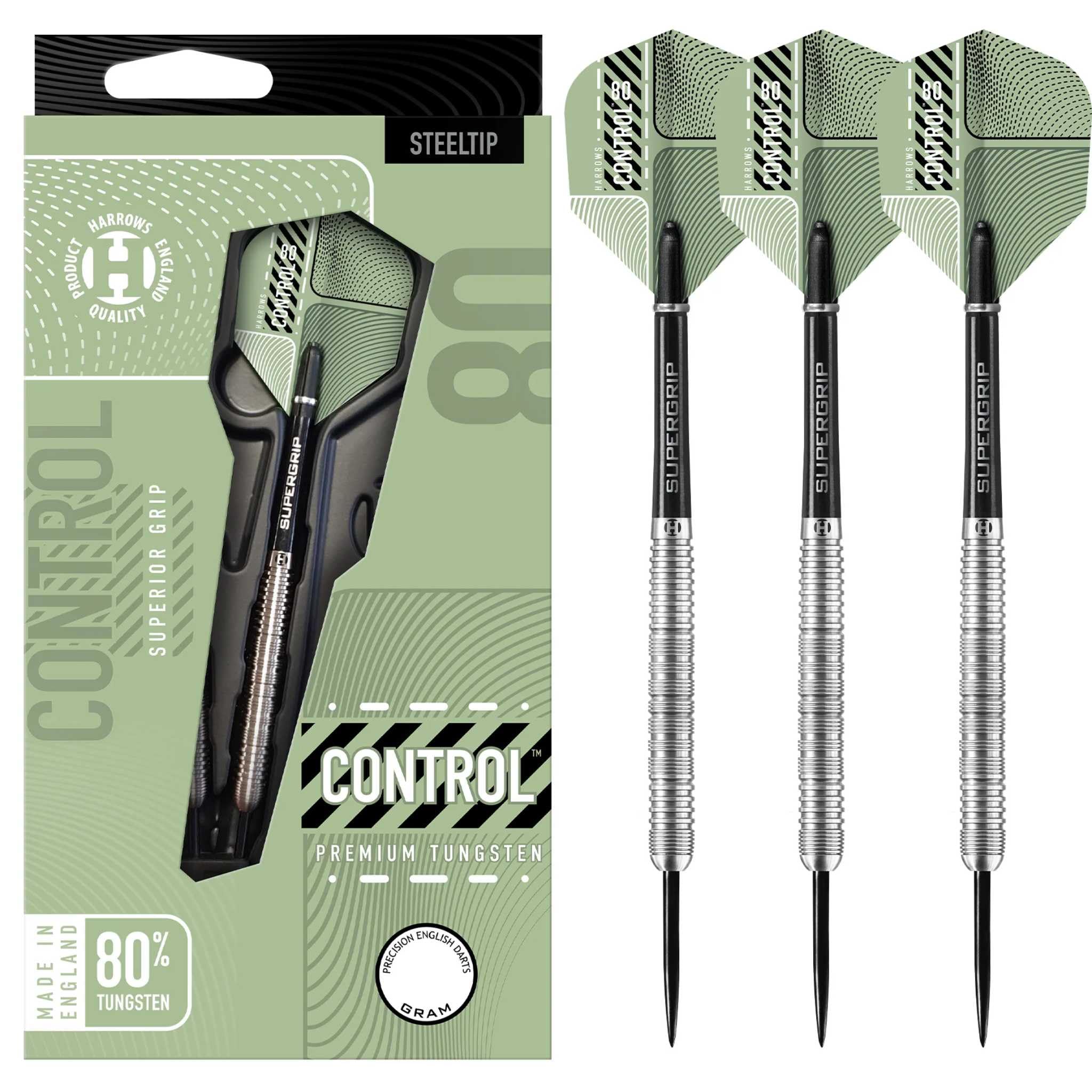 Harrows Rage Tungsten Style Darts | Soft Tip Darts set with carry case | 18g & 20g | Includes Speedline Shafts & 100 Micron Rage Flights (20, Grams)