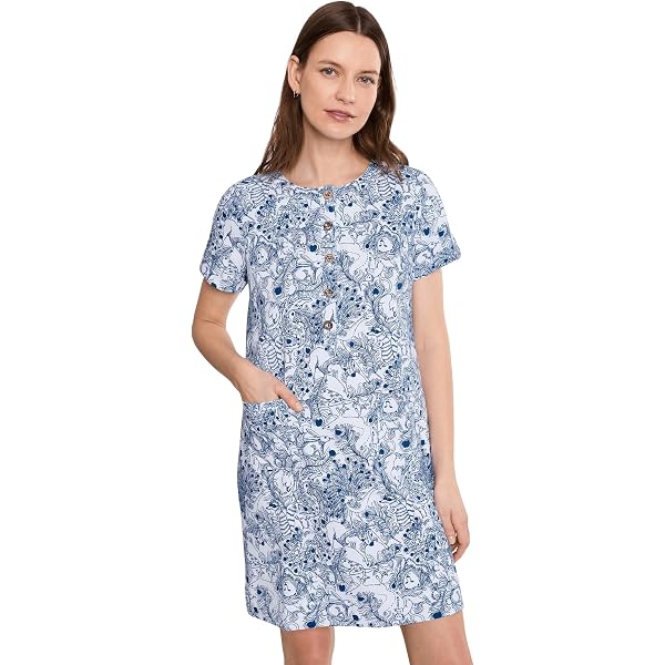 Lilly Pulitzer Womens Jazmyn 3/4 Sleeve Linen Tunic Dress Lunar Blue Bimini  Stripe 00 at Amazon Women's Clothing store