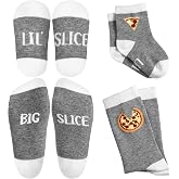 Jiuguva 4 Pairs Dad Baby Matching Socks Set Dad and Son Matching Outfits father's day First Time Father Gifts