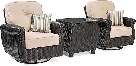 Amazon Com La Z Boy Outdoor Abre 3pc N Patio Seating Set Natural