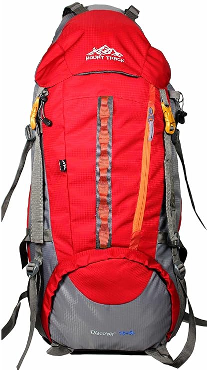 Mount Track Discover 9107 75 Ltrs Red Rucksack, Hiking Backpack