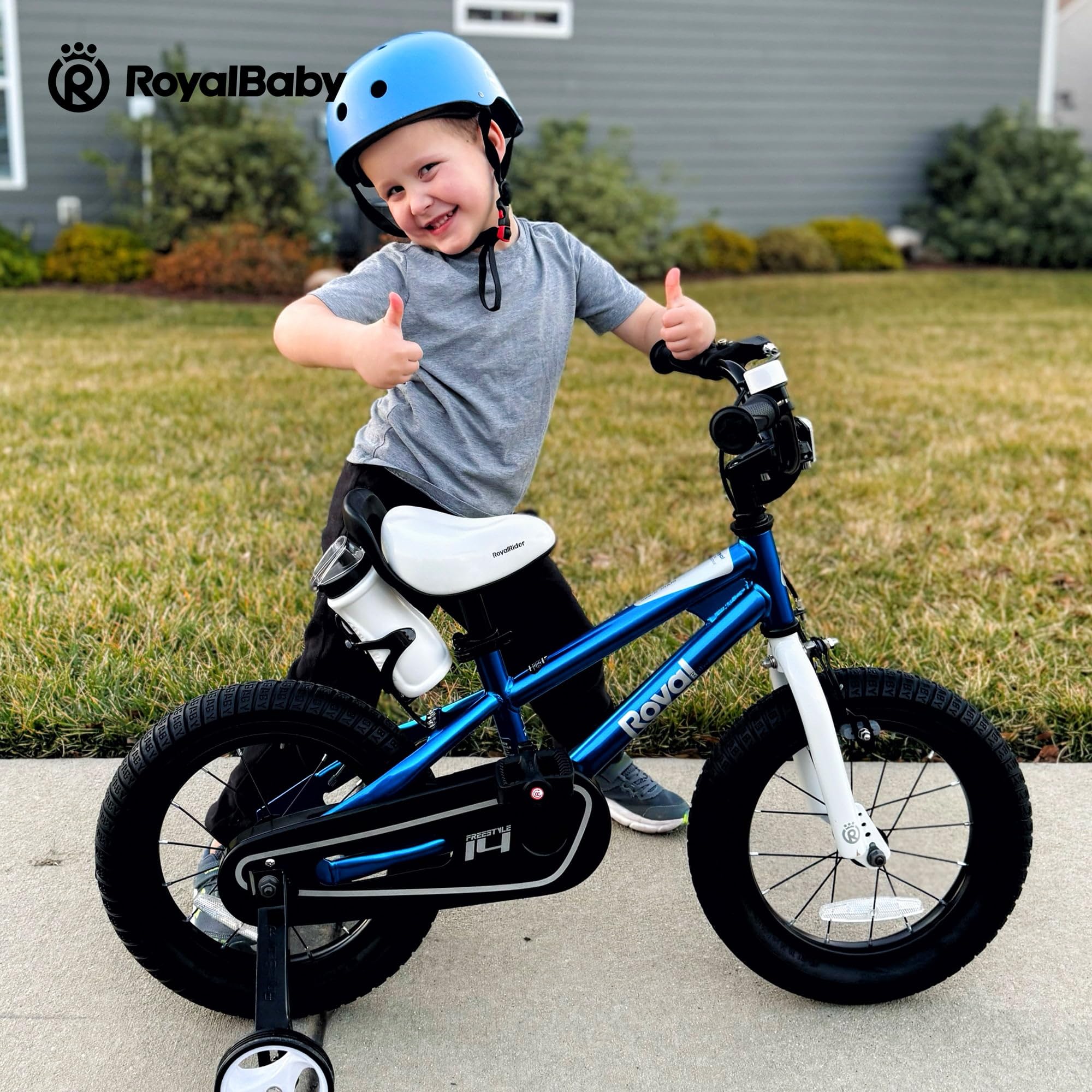 RoyalBaby Kids Bike EZ Balance to Pedal Dual Handbrake Toddlers Boys Girls Bicycle 12-20 Inch for Age 3-10 Years