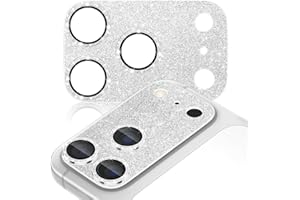 imluckies Compatible with iPhone 17 Pro Max Camera Lens Protector Bling, Ultra HD Tempered Glass Shiny Diamond Camera Plate Sparkle Screen Protection, 9H Anti-Scratch & Easy Install, Glitter Sliver