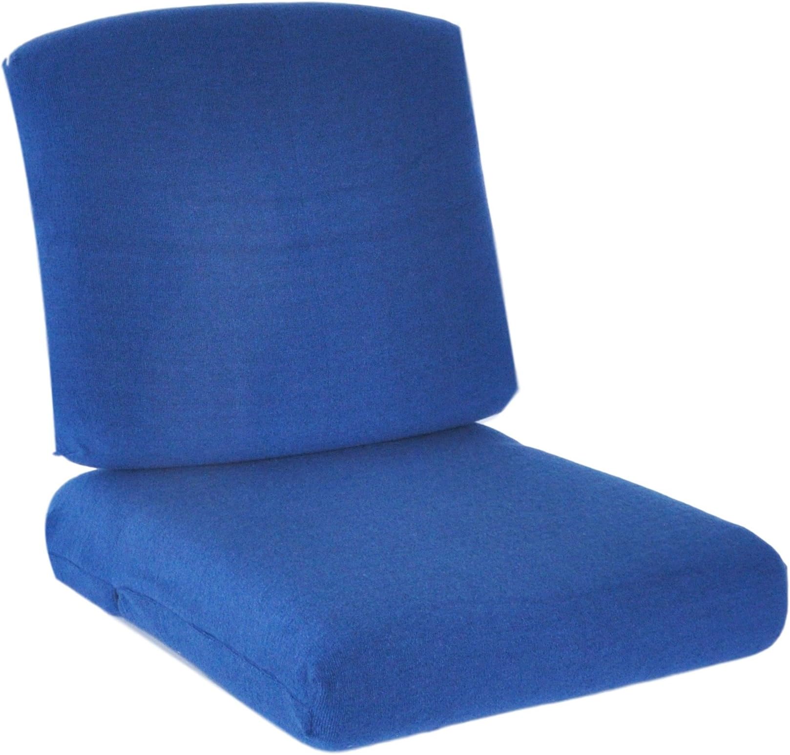 CushyChic Outdoors Terry Slipcovers for Deep Seat Cushions, 2 Piece in Nautical Blue - Slipcovers Only - Cushion Inserts NOT Included