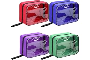 4 Pcs Large First Aid Pouches Empty First Aid Bag Color Coded Pouch Case Zippered Medical Bag Organizer Storage Accessory Kit