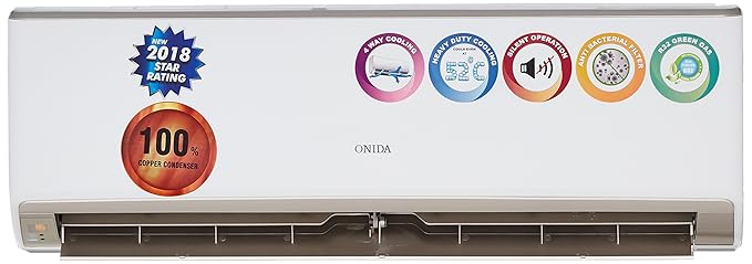 Onida 1 Ton 3 Star (2018) Split AC (Copper, SR123GDR, Grandeur)