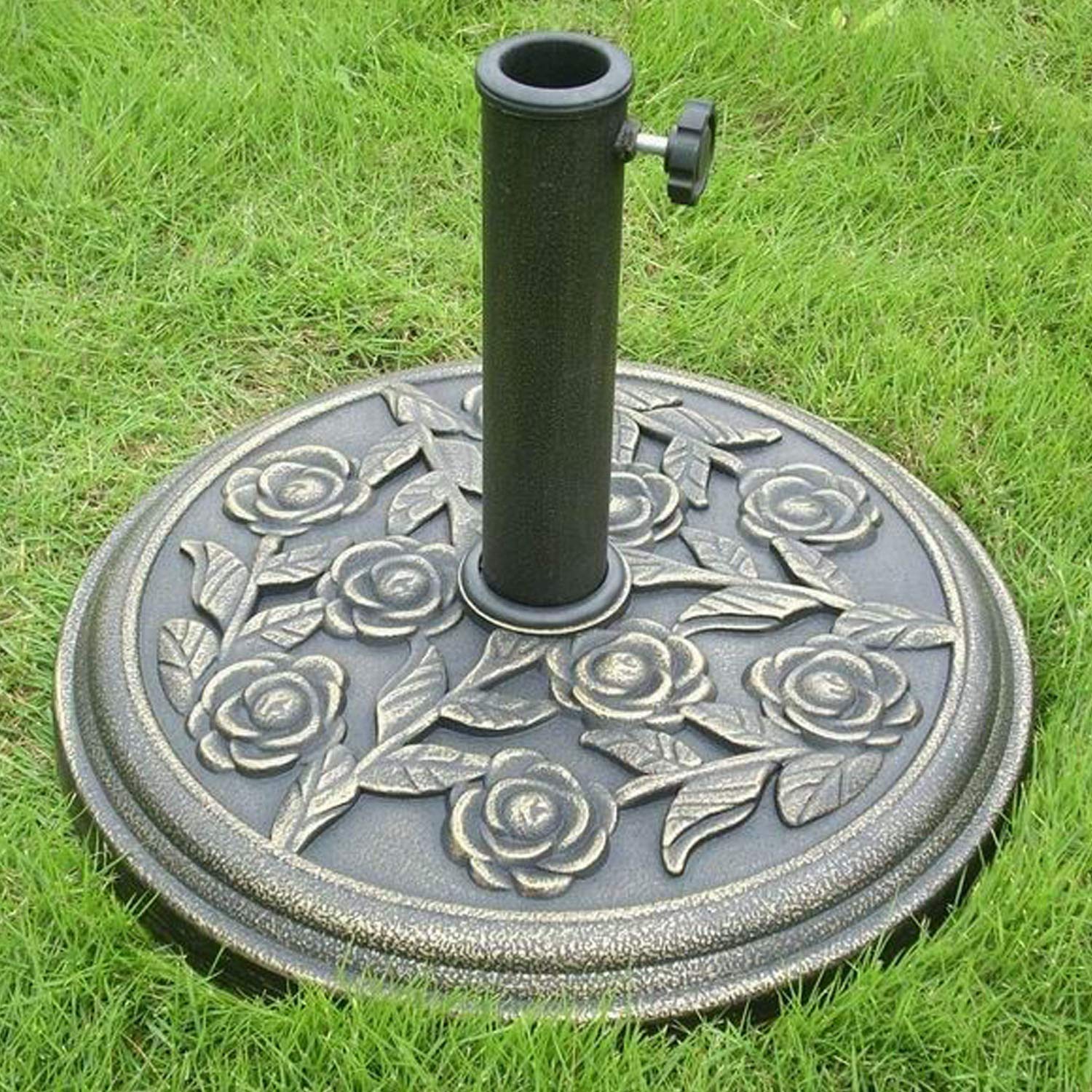 heavy cast iron parasol base