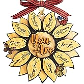 Christian Christmas Ornament 2025, Friendship Gifts for Women Friends, Religious Christmas Ornaments, Sunflower Gifts for Women, Bible Verse Jesus Inspirational Faith Ornament