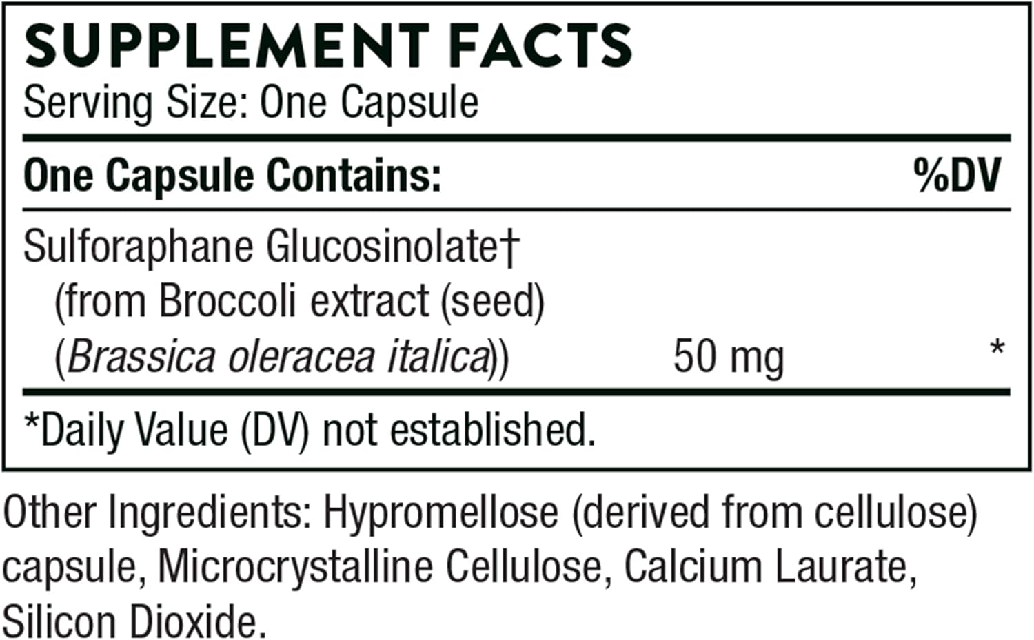 Thorne Research - Crucera-SGS - Broccoli Seed Extract for Antioxidant Support - Sulforaphane Glucosinolate (SGS) - 60 Capsules: Health & Personal Care