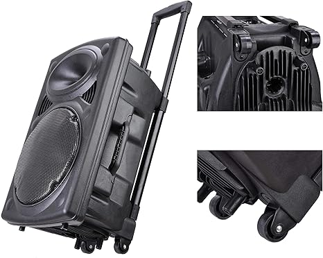 aw portable 1200w active pa speaker
