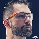 ToolFreak Agent Safety Glasses EN166 F Clear Anti Fog Scratch Wraparound PPE view 4