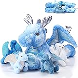 Syhood 5 Pcs Dragon Plush Toy Set 18 Inch Large