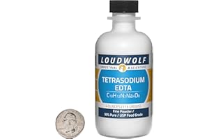 LOUDWOLF Tetrasodium EDTA / 4 Ounce Bottle / 99% Pure USP Food Grade/Fine Powder