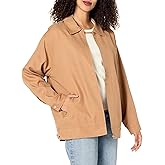 Monrow womens Hj0294-canvas Oversized Moto Jacket