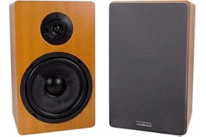 Rockville (2) RockShelf 68C 400w Wood 6.5"" Home Theater Bookshelf Speakers/8 Ohm, ROCKSHELF 68C V2