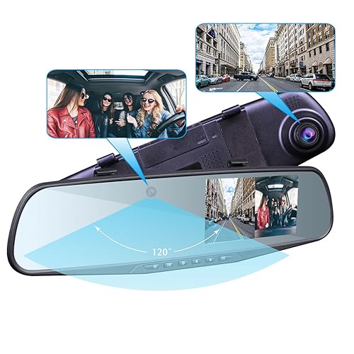 Car Dash Camera Hidden Rear View Mirror Camera OBDPEAK H6 12
