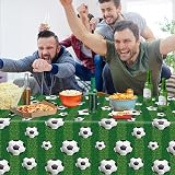 LKITMIUT Football Tablecloths 4 Pack 86x51 in Plastic Sports Cover view 3