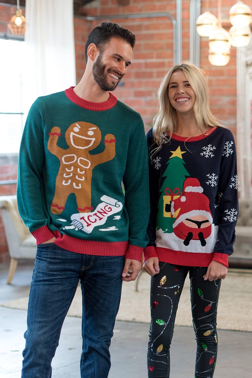 mens green christmas sweater