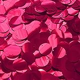 20mm Flat Sequins Raspberry Hot Pink Metallic Medium Top Hole Made in USA