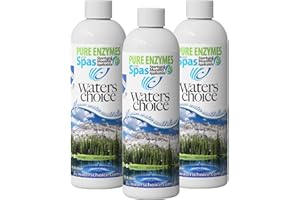 WATERS CHOICE, INC Waters Choice Pure Enzymes for Spas 3 Pack- Hot Tub Enzyme Cleaner & Spa Water Clarifier – Chemical-Free Hot Tub Cleaner, Spa Enzyme Treatment for Crystal Clear Water, No Harsh Chemicals