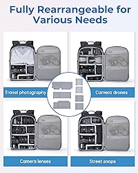 BAGSMART Camera Backpack, DSLR SLR Small Camera