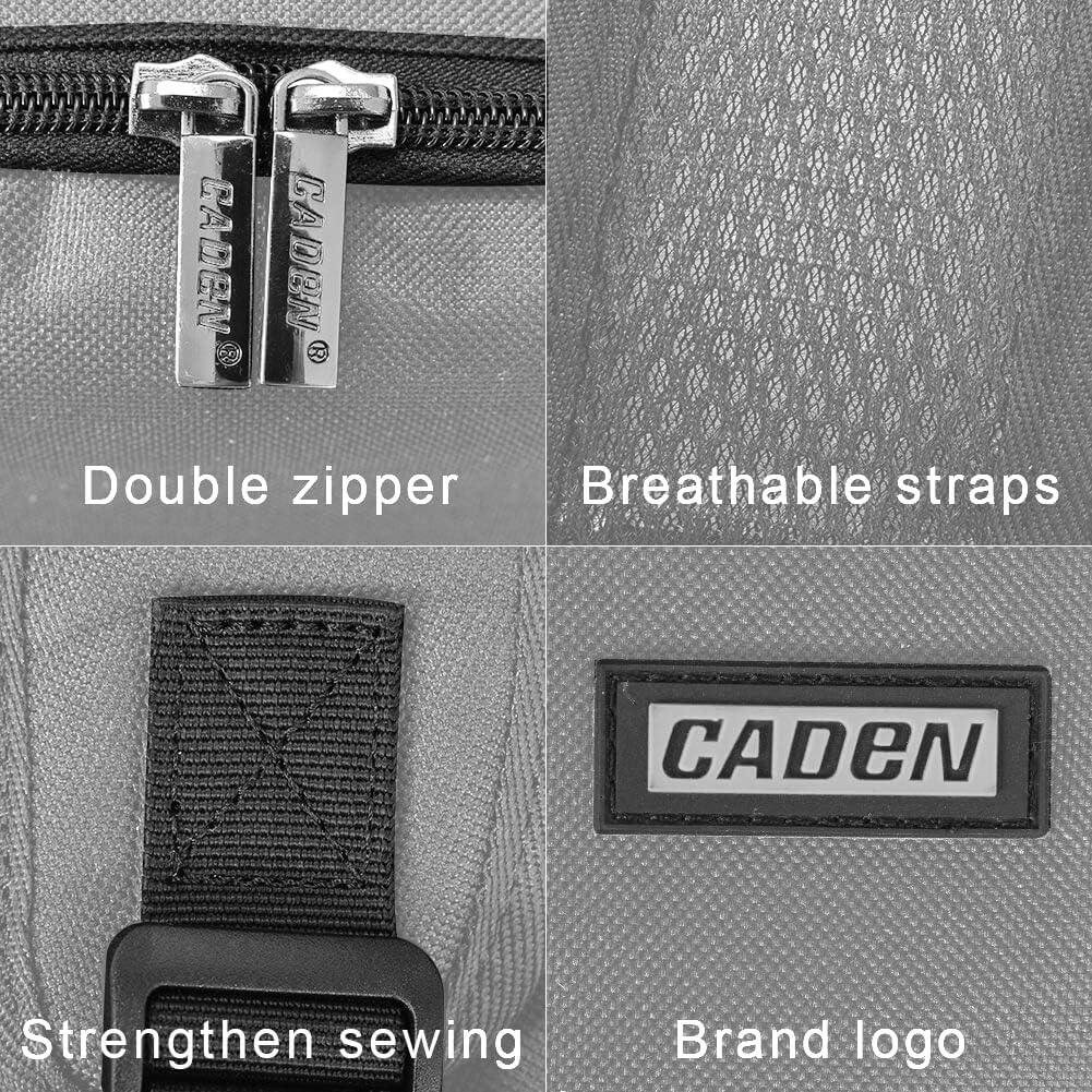 CADeN DSLR Camera Backpack - Capacity can accommodate 2 Cameras 3 Lenses 1 Tripod 15.6" Laptop and Other Photography Accessories compart can be Adjusted Freely Compatible with Canon Nikon Sony (Gray) : Camera & Photo