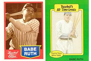 CMC AND HYGRADE Babe Ruth New York Yankees Lot of 2 Baseball Cards