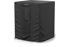 Mrrihand Central Air Conditioner Cover for Outside Units Waterproof Heavy Duty AC Unit for Outdoor Large AC Cover for Winter (30"X30"X32")-Balck