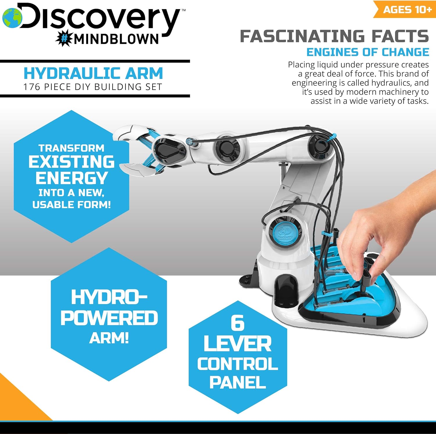 science discovery hydraulic robot arm