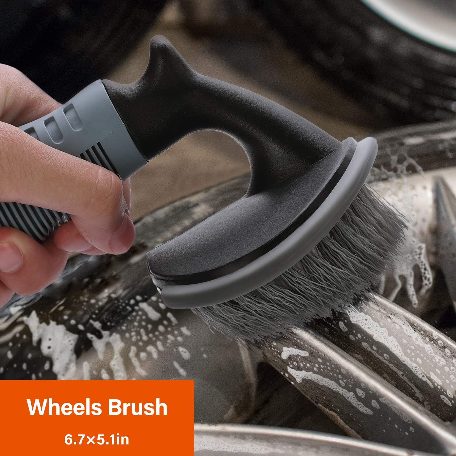 9 Pcs Car Wash Kit Car Cleaning Tools Chenille Wash Mitt Sponge, Microfiber Cloth,Wheel Brush,Squeegee for Interior, Exterior Washing Cleaning Accessories Auto Clean Tools Supply Set with Storage Box: Automotive