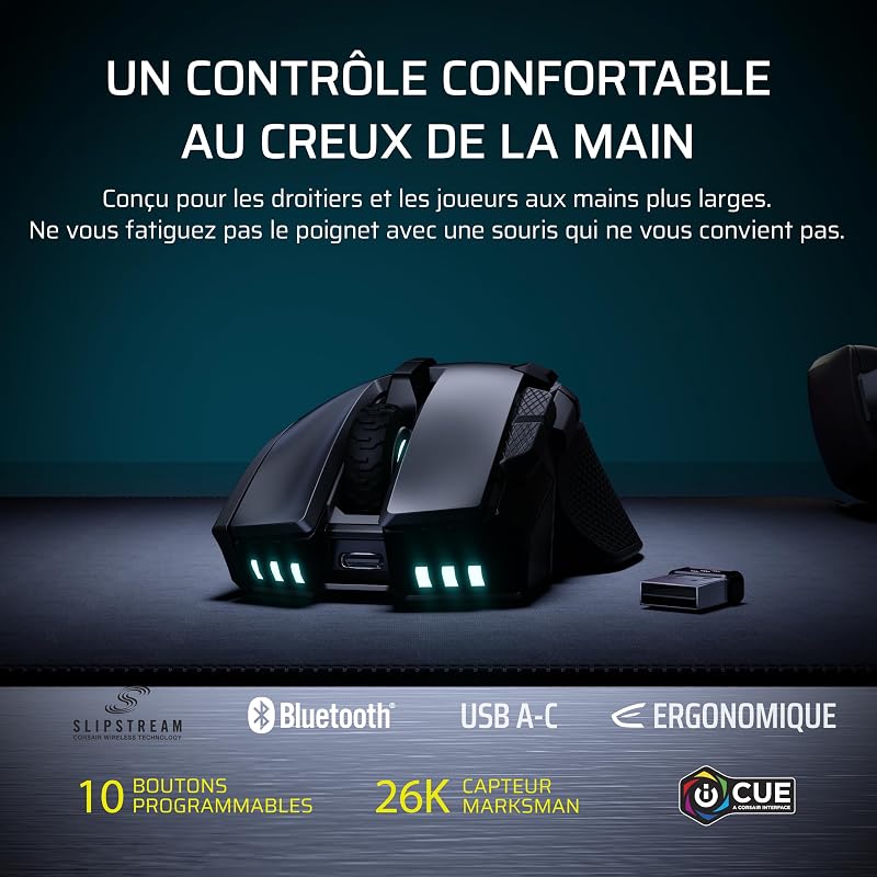 IRONCLAW Wireless SE (2026) Souris Gaming – Noir