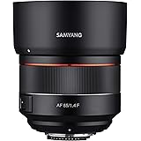 Samyang 85mm F1.4 Auto Focus Full Frame Weather Sealed High Speed Telephoto Lens for Nikon F Mount