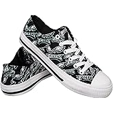 FOCO Philadelphia Eagles NFL Womens Low Top Repeat Print Canvas Shoes - 10