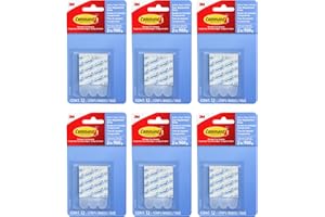 Command Medium Clear Refill Strips [Removable]: 12-Pack (Clear) [6-Sets]