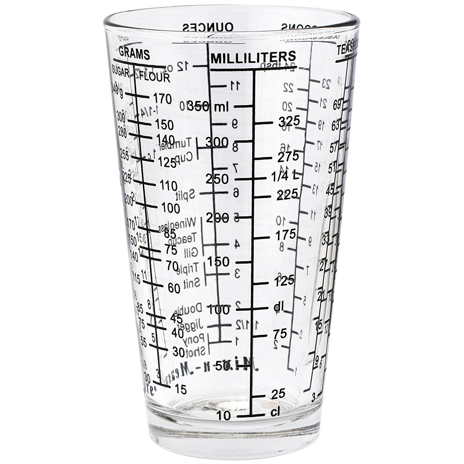 dezine 26100 Measuring Cup, Glass, Clear
