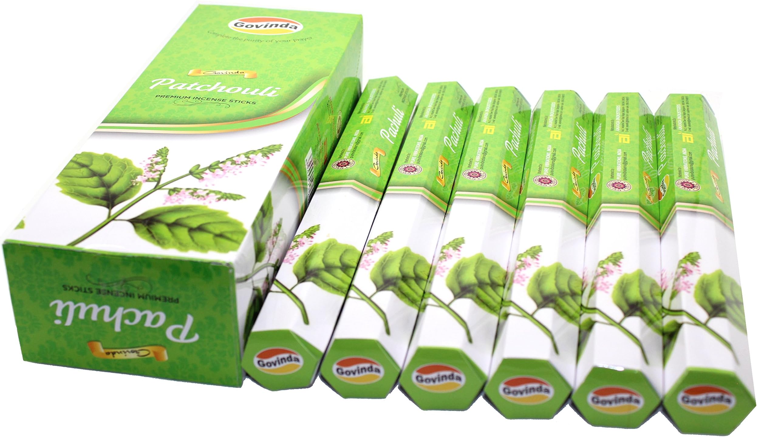 GovindaPatchouli Masala Coated 120 Incense Sticks