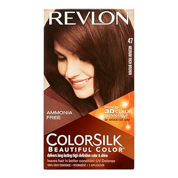 Amazon Com Revlon Colorsilk Hair Color Medium Rich Brown 47 1