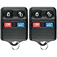KeylessOption Keyless Entry Remote Car Key Fob for SUV Ford Edge Escape Expedition Explorer Flex (Pack of 2)
