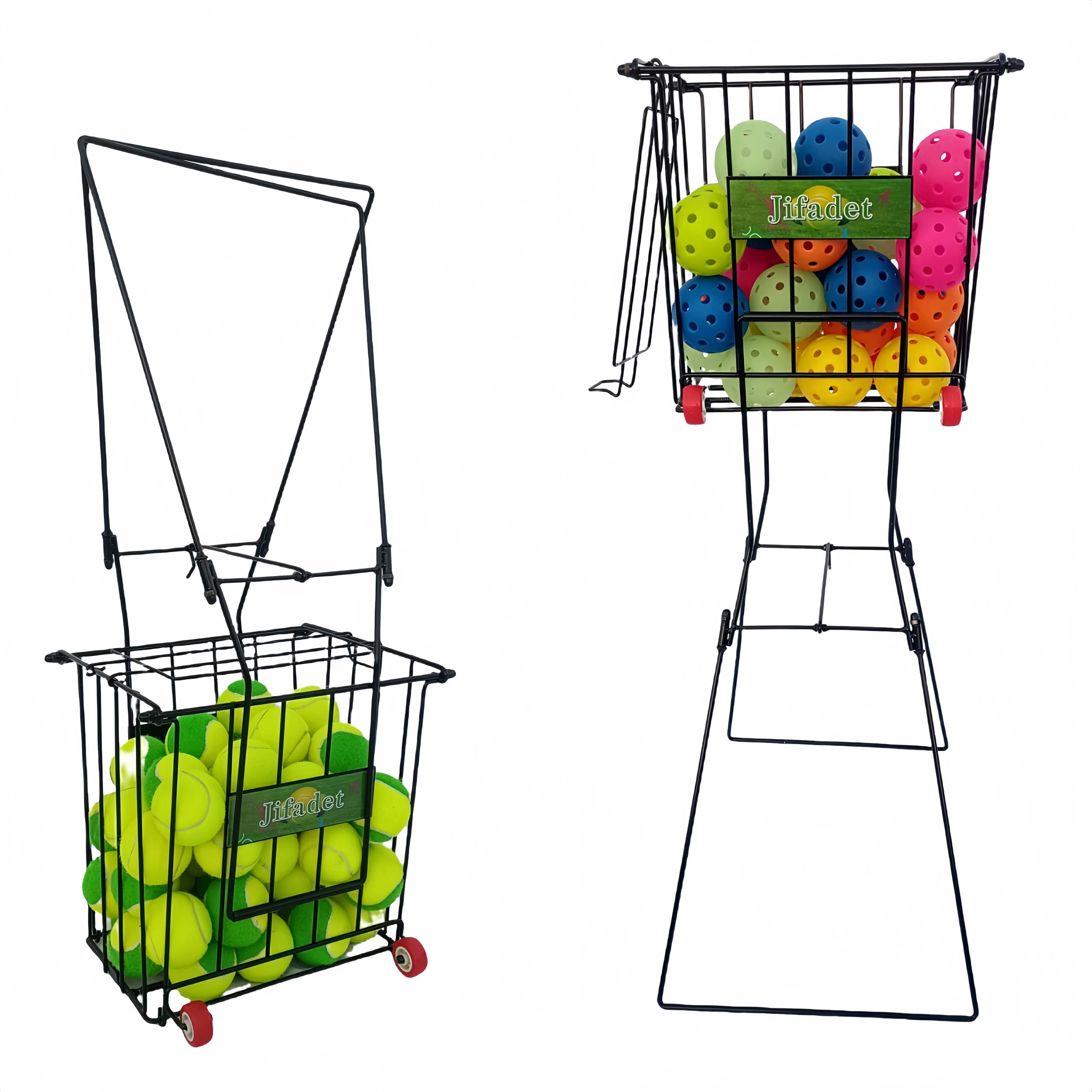 Photo 1 of jifader Tennis Ball Hoppers?Pickleball Hopper,79 Tennis Or 50 Pickleball Capicity,Also Use As Ball Picker,Easy to Pick Up 30 Tennis Or Pickle in 1 Minute, Easily Placed in The Trunk of A Car