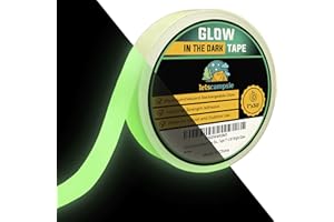 LetsCampsie Glow in The Dark Tape – 30ft x 1inch – Premium Industrial Grade Interior and Exterior Luminous Glow Tape to Help See Objects at Night and Outdoors