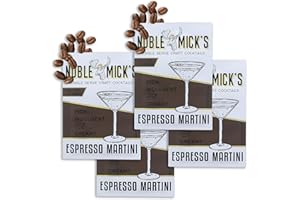Noble Mick's Easy Delicious Refreshing Ready To Use For A Party, Celebration, or Happy Hour, Single Serve Craft Cocktail Mix, Espresso Martini, 4 Pack