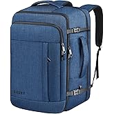 55L Extra Large Travel Backpack for Men & Women, 60L Expandable Big Capacity For Airplanes, Travel Gifts for Men Women, Carry On Backpack Fits 18.4 Inch Laptop, Luggage Suitcase Daypack Bag, Blue