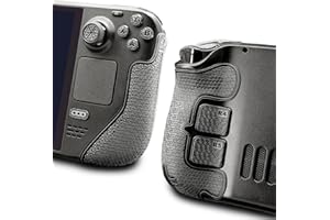 Luck&Link Controller Grip for Steam Deck OLED&LCD,Textured Skin kit,Anti-Skid Sweat-Absorbent Controllers Handle Grips, Buttons,Triggers,D-pad(PRO-Dark Gray)