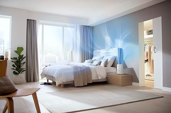 Philips AC082010 Luftreiniger entfernt bis zu 999 der Viren und Aerosole aus der Luft fr Allergiker bis zu 49qm CADR 190mh wei