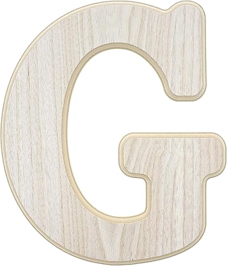 Amazon Com Unfinished Wood Letter G Cutout For Diy Painting