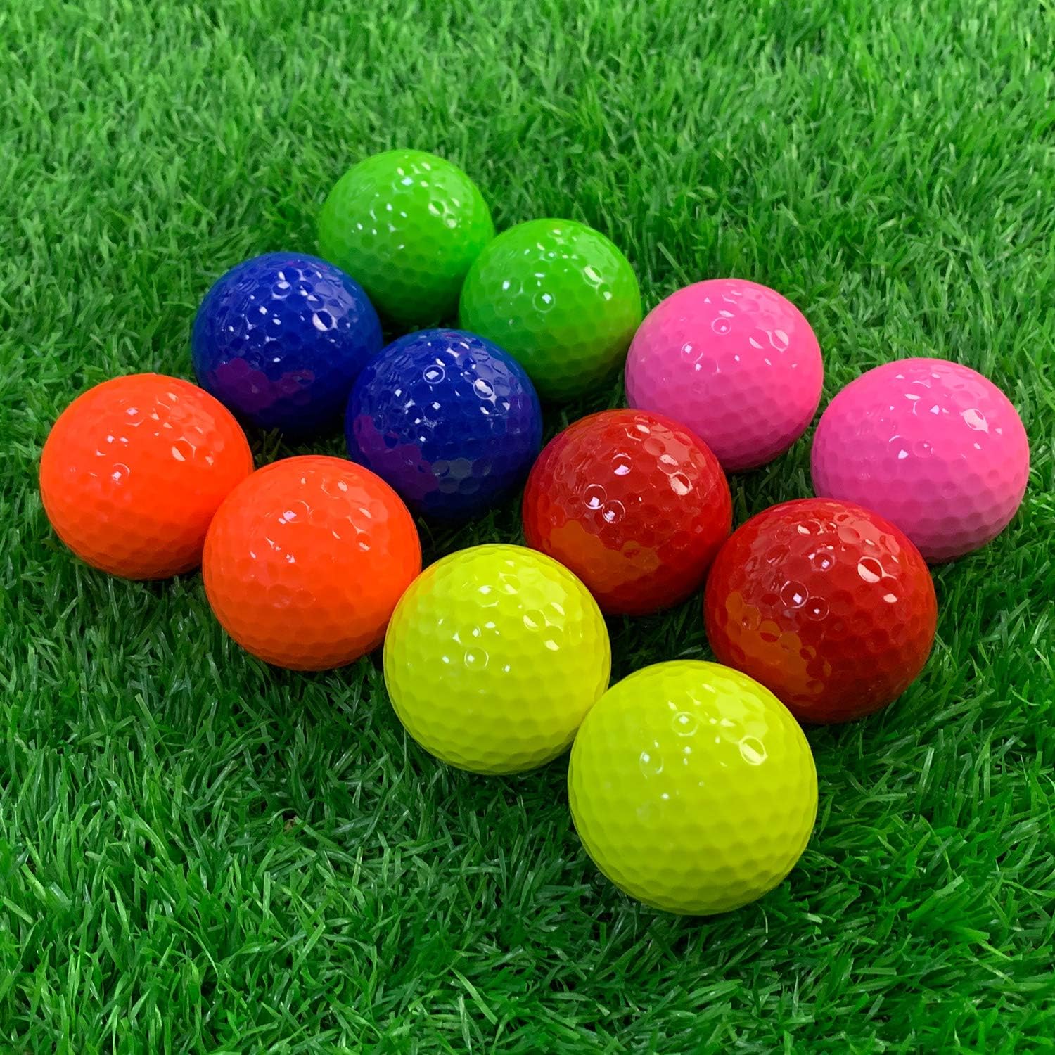 KOFULL 12pcs/Pack Colorful Golf Balls Golf Gifts for Men Practice Mini Golf Balls Golf Training Balls (multicolor) - Image 5