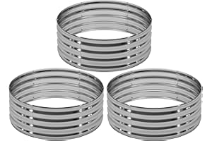 DIIYIV 3PCS 2x2x1FT Galvanized Raised Garden Bed Kit,Vegetable Boxes-Round Metal Flower Box,Large Planter Raised Beds Outdoor Garden for Planting,Fruit,Herb-Sliver